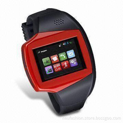 GPS Sports Wristwatch Cellphone with Heart Rate Monitor, Supports MP3 and MP4 Player